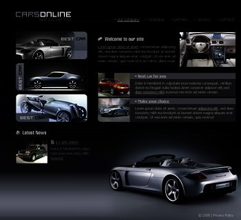 Cars Website Templates