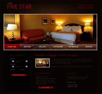 Free Hotels Website Template