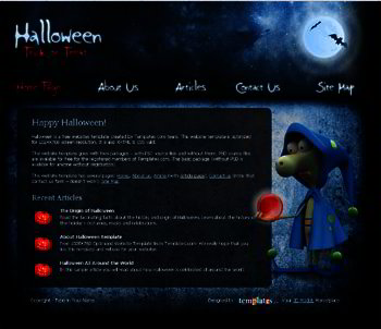Halloween Free Website Template