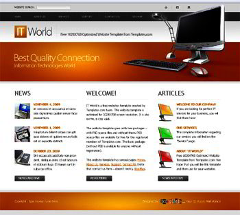 IT Free Website Template
