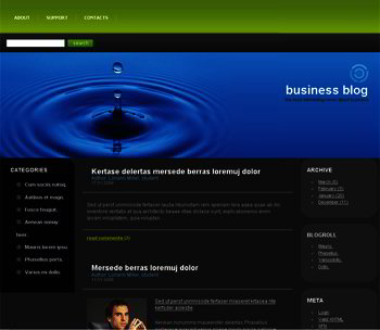 Joomla Business Blog blue