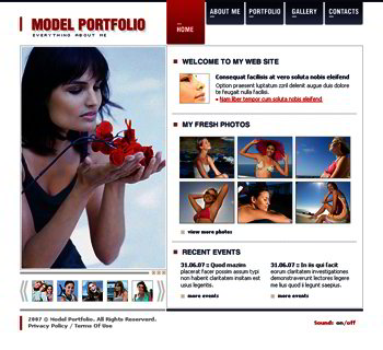 Model Portfolio Template