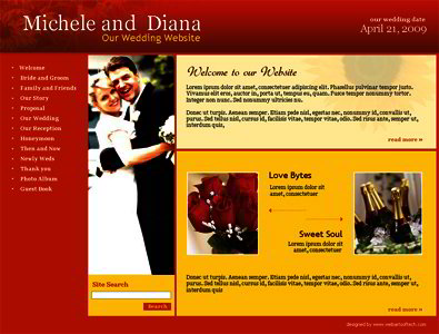 Wedding website 